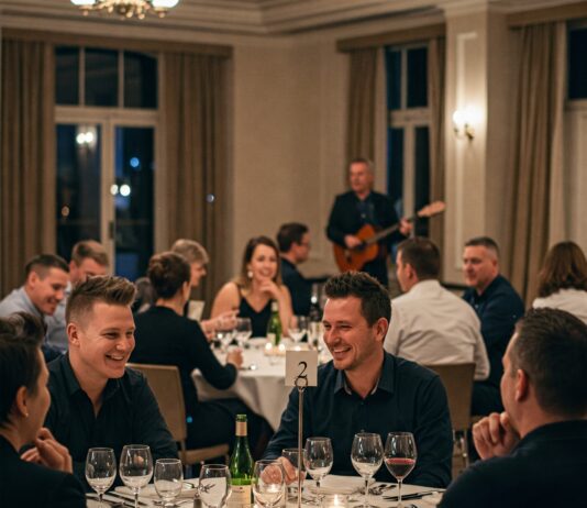 Team aziendale partecipa a una cena con delitto a Milano