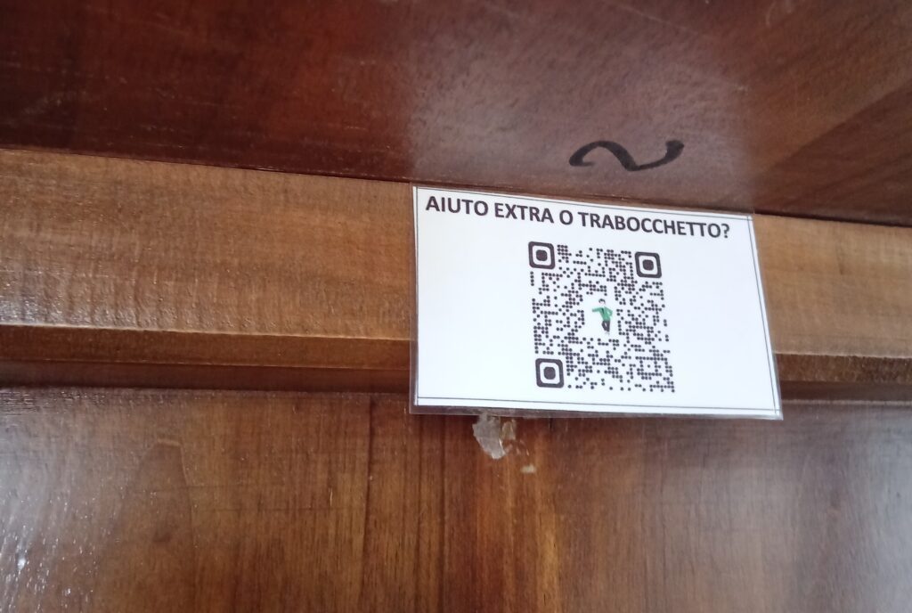 Dettaglio di indizio nascosto utilizzato nella escape room teatrale Anabiosis