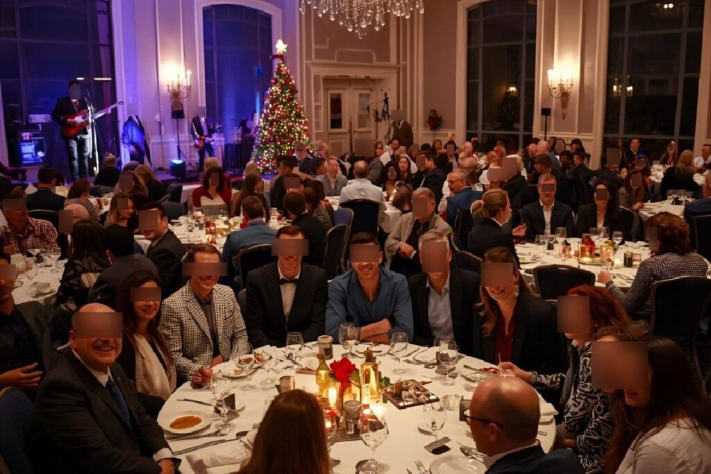 Cena aziendale di Natale in location elegante: un'idea originale e divertente per il team.