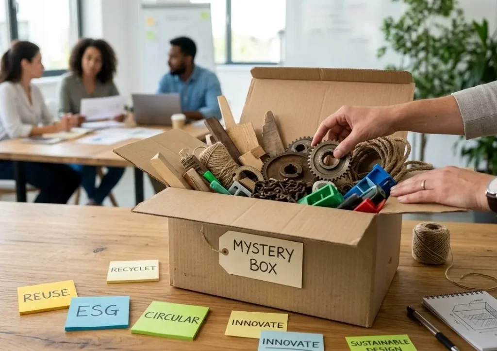 Materiali riciclo box