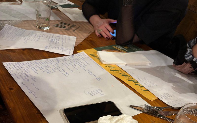 Escape dinner per eventi aziendali con team all'opera