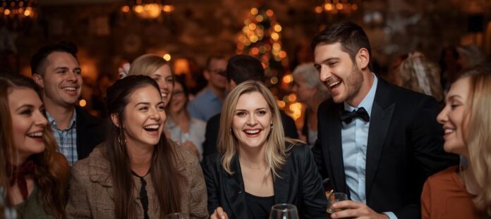 festa-aziendale-natale-successo-milano Evento di Natale di successo: colleghi soddisfatti e divertiti dopo il format interattivo.